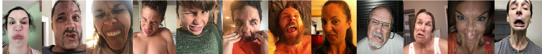 Wide strip of archived QUFC faces